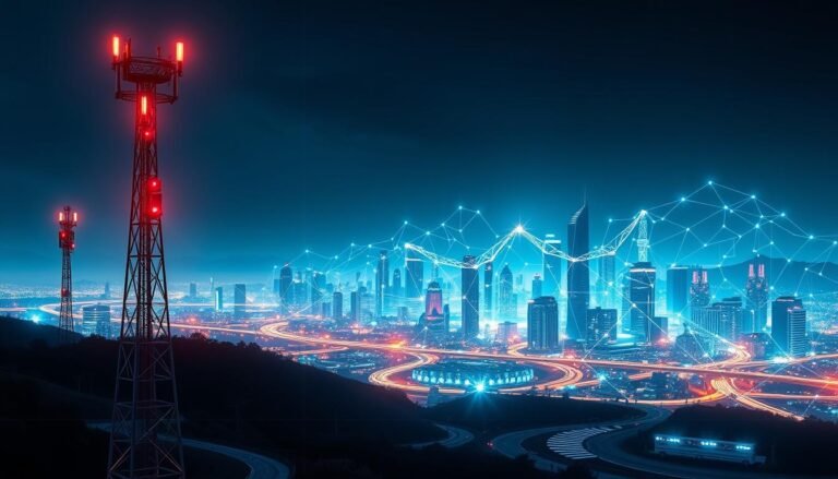5G寬頻技術示意圖