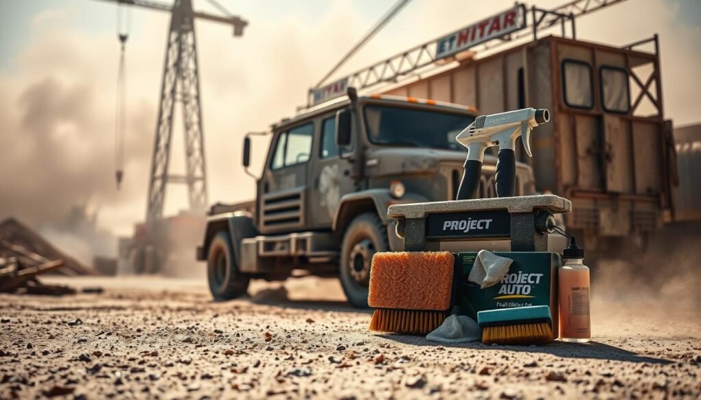 粉塵高危工地停車後，洗車用品 深層除塵方法